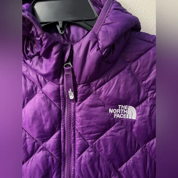 New THE NORTH FACE Youth Big Girls ThermoBall Parka in Gravity Purple Size 14/16 - Picture 4 of 12